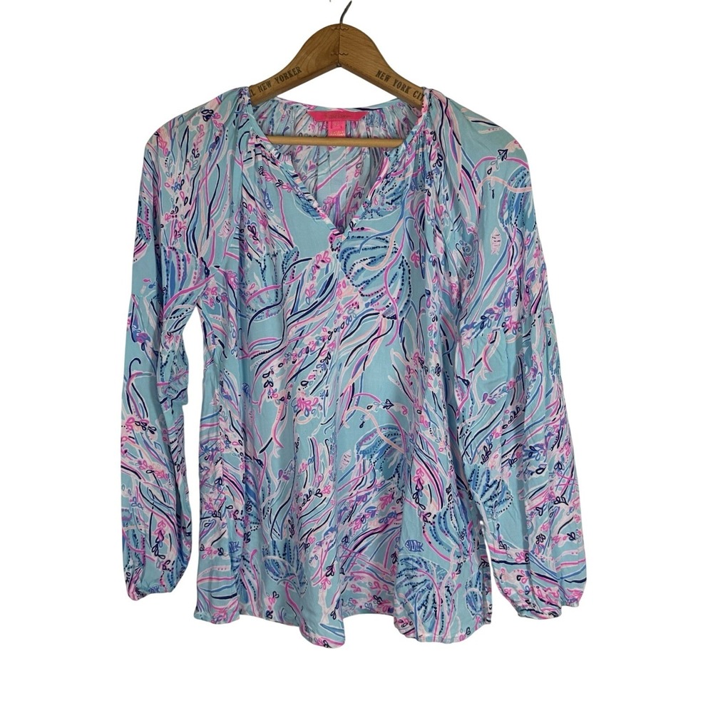 Lilly Pulitzer Winsley Top Jellyfish print Size XS